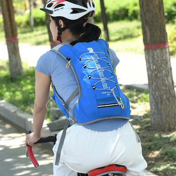 가벼운 자전거가방 트레일러닝 초경량 등산가방 미니 소형 백팩 배낭 12리터, 초경량 12리터 블루 7549865302
