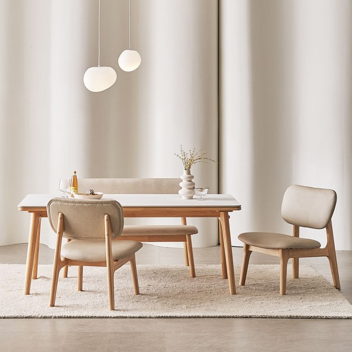 장인가구 칸토르모노 세라믹 낮은식탁 4인 1400, 1400 테이블 단품(퓨어화이트)