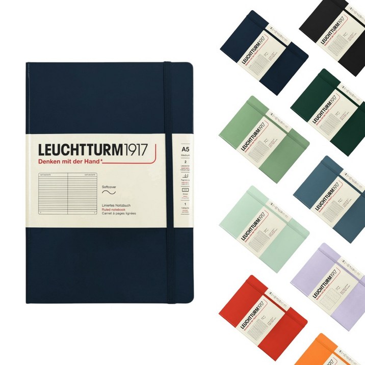 로이텀 소프트커버 미디움 A5 도트 노트, 라일락