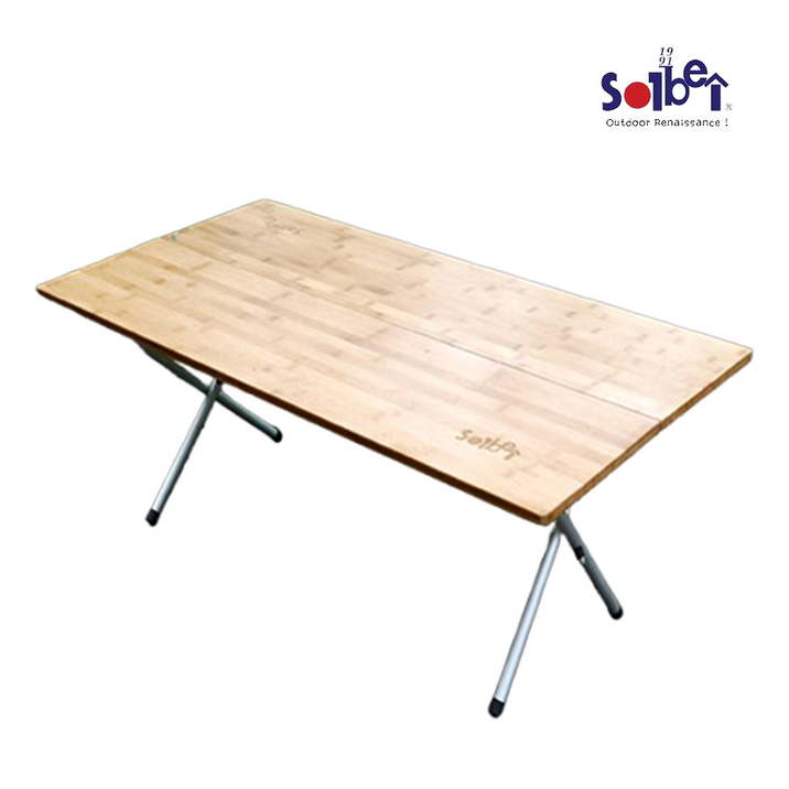 솔베이 원액션 우드 테이블롱 감성테이블 캠핑테이블 (대형), 우드