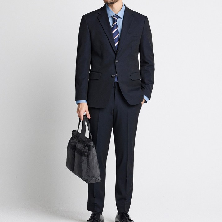 [STCO] 남성 Tech-Poly 사방스판 에센셜 수트 슬림핏 네이비