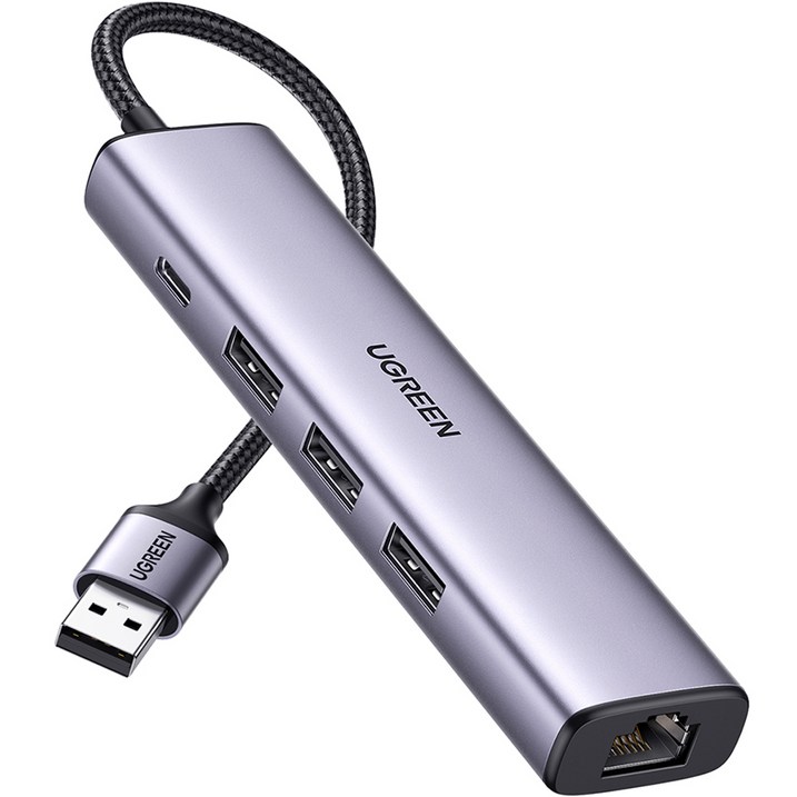 유그린 USB 3.0 기가비트 랜카드 멀티 허브, 혼합색상