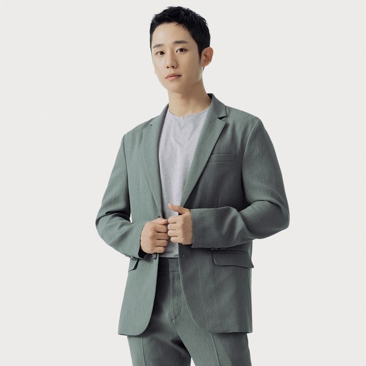 마인드브릿지 남성용 쿨 린넨 터치 폴리 재킷 셋업 MVJK3104 마인드브릿지 남성용 쿨 린넨 터치 폴리 재킷 셋업 MVJK3104