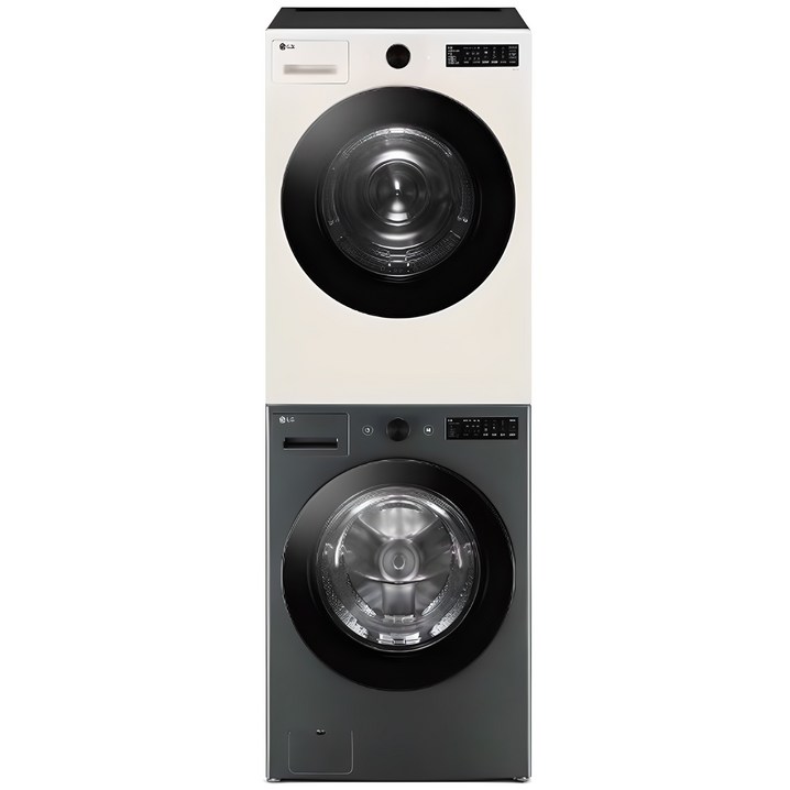 LG전자 트롬 오브제컬렉션 세탁기 FG21GN 건조기 RG19EN 키트 21kg 19kg 방문설치, KFG21GN9EN, 네이처 그린세탁기 네이처 베이지건조기