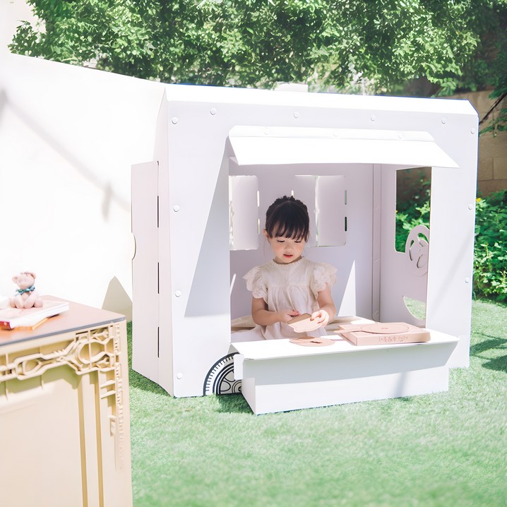 키즈바래 대형 종이 푸드트럭 놀이집