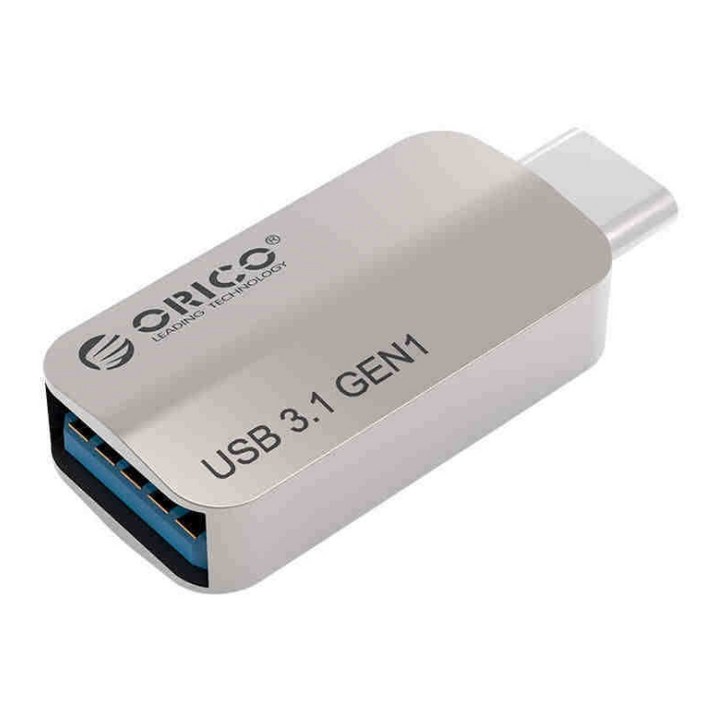 테크맨 고속 데이터 OTG 젠더 USB 3.1 Type-C, 실버, 1개