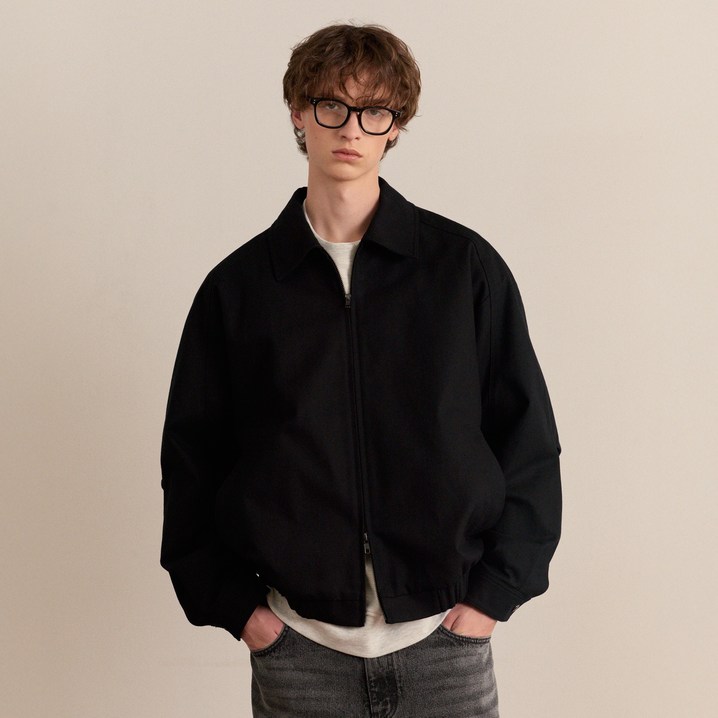 마인드브릿지 남성용 옥스포드 집업 블루종 면 자켓 MZJP6151