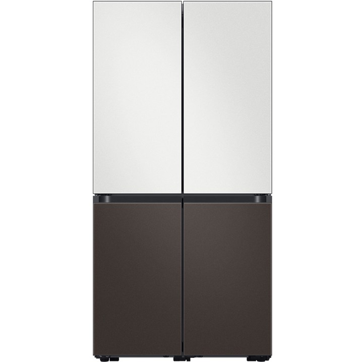 삼성전자 BESPOKE 프리스탠딩 4도어 냉장고 RF85B911126 875L 방문설치, 코타 화이트  코타 차콜