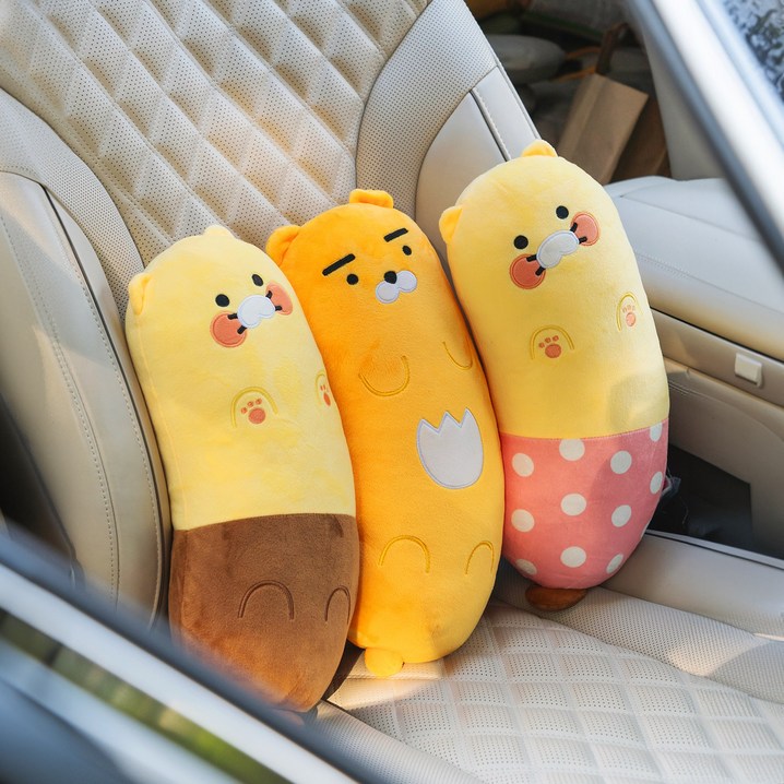 카카오프렌즈 발라당 차량용 목쿠션, 춘식이 잠옷, 1개