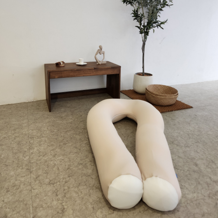 생활특권 U자 바디필로우 대형 U자형, 베이지