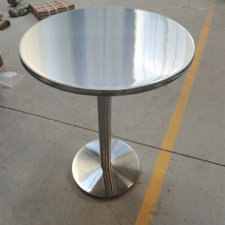 심플한 관리쉬운 스테인리스 스틸 사각 50120cm 상판 원형 철제 테이블 카페 커피 매장 업소 식탁 테이블의자세트 레스토랑  테이블