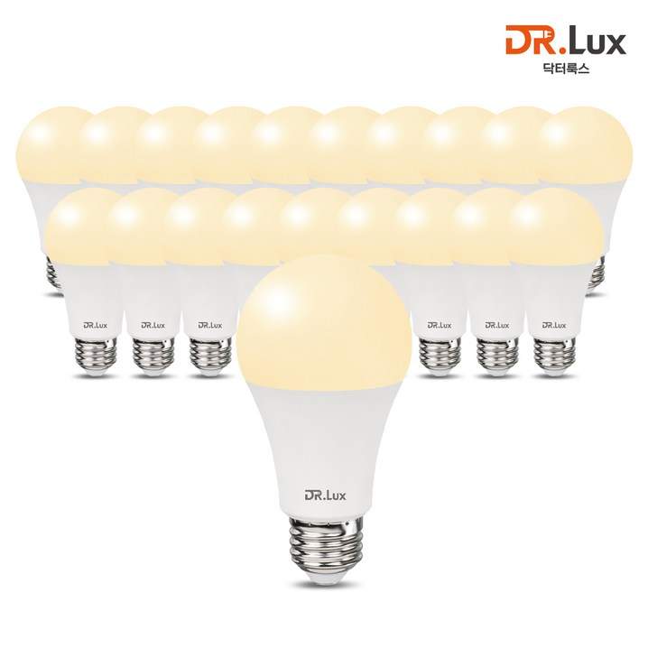 닥터룩스 LED 전구 12W, 20개, 전구색
