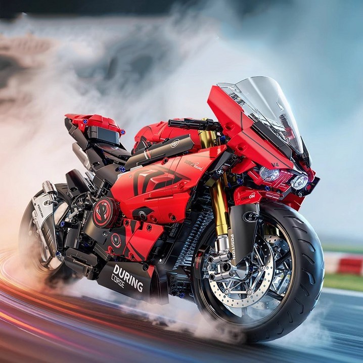 2025 최신 BMW 두카티 클래식 슈퍼바이크 LED등 모토바이크 블럭
