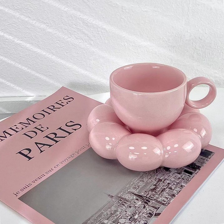 신혼집선물 메리테이블 구름 컵 찻잔 커피잔 세트