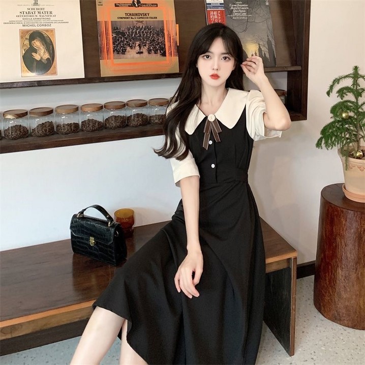 Ethel 여름 원피스 블랙 빅 사이즈  린넨원피스