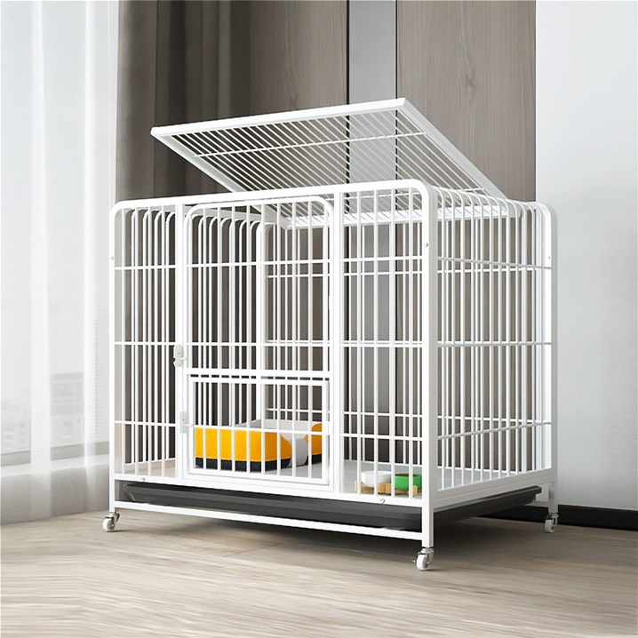견사 개장 철장 강아지 뜬장 고양이 철망 진도장 애견장, 1개, 화이트