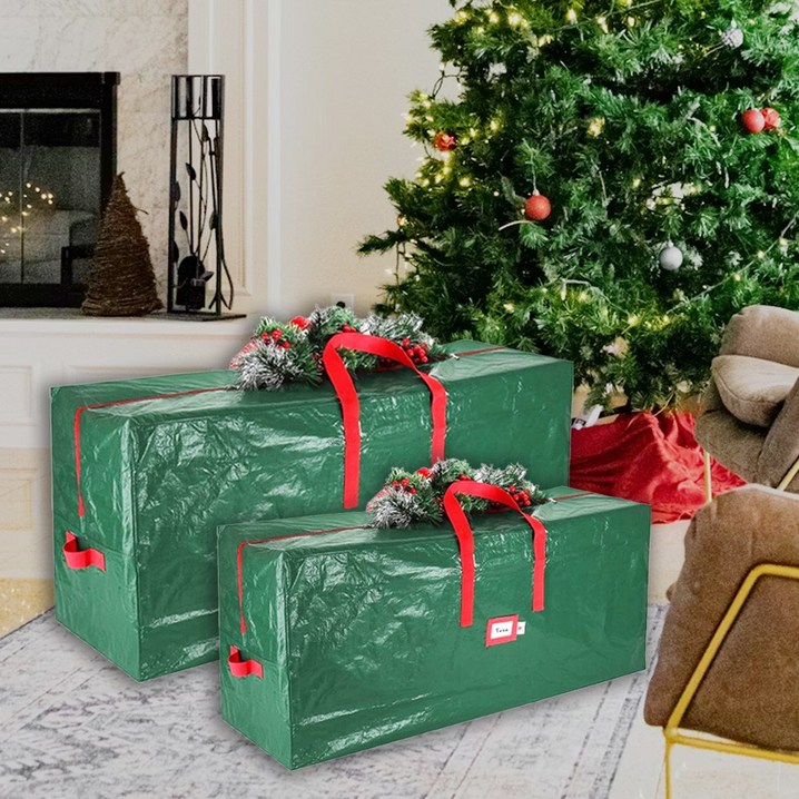 SANS 크리스마스 트리 지퍼 백 가방 수납 정리함