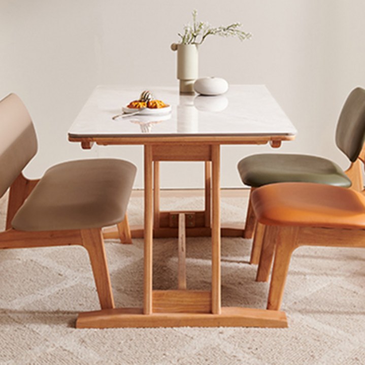 잉글랜더 마샤 통세라믹 원목 식탁 방문설치