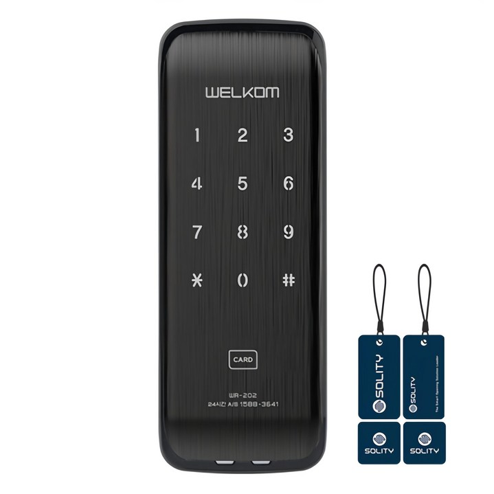 솔리티 웰콤 0초 바로잠금 도어락 WR202