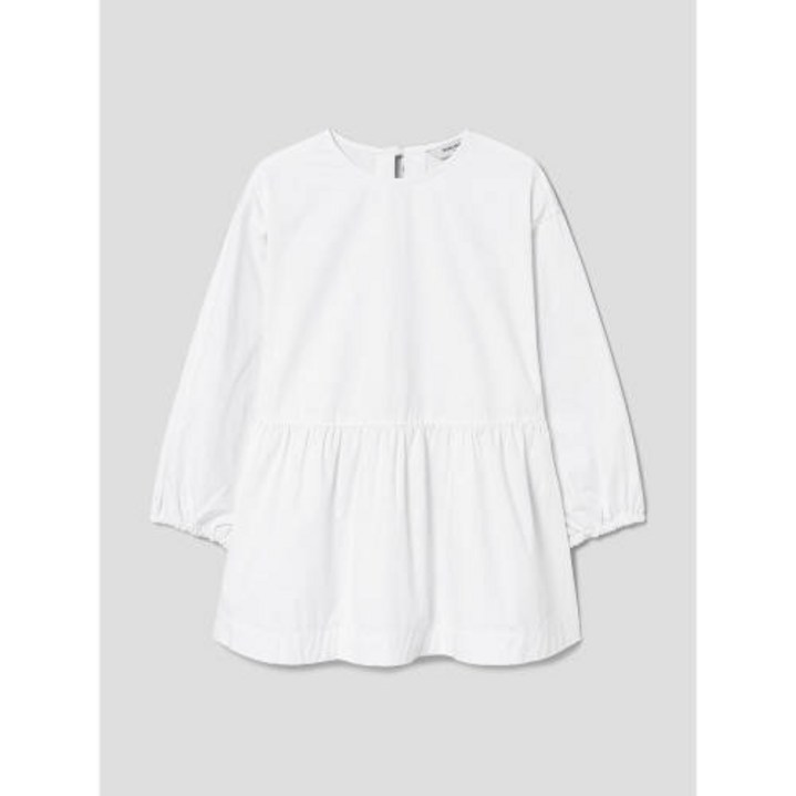 에잇세컨즈 8SECONDS 코튼 나일론 백오픈 셔링 블라우스 화이트 324365HY21 YWJ695 WDK809