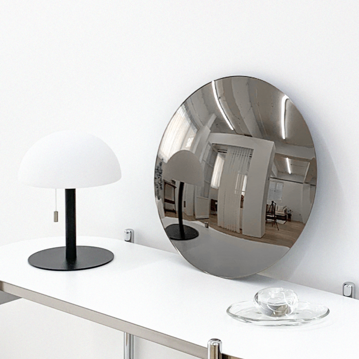 반사경 볼록 실내 감성 인테리어 화장대 책상 실버 아크릴 거울