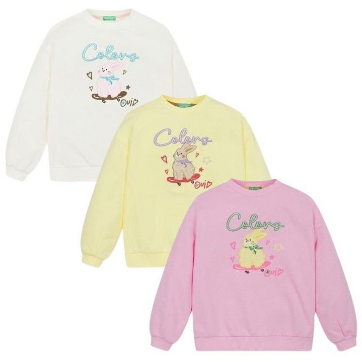 보더 토끼 맨투맨QAMT23461