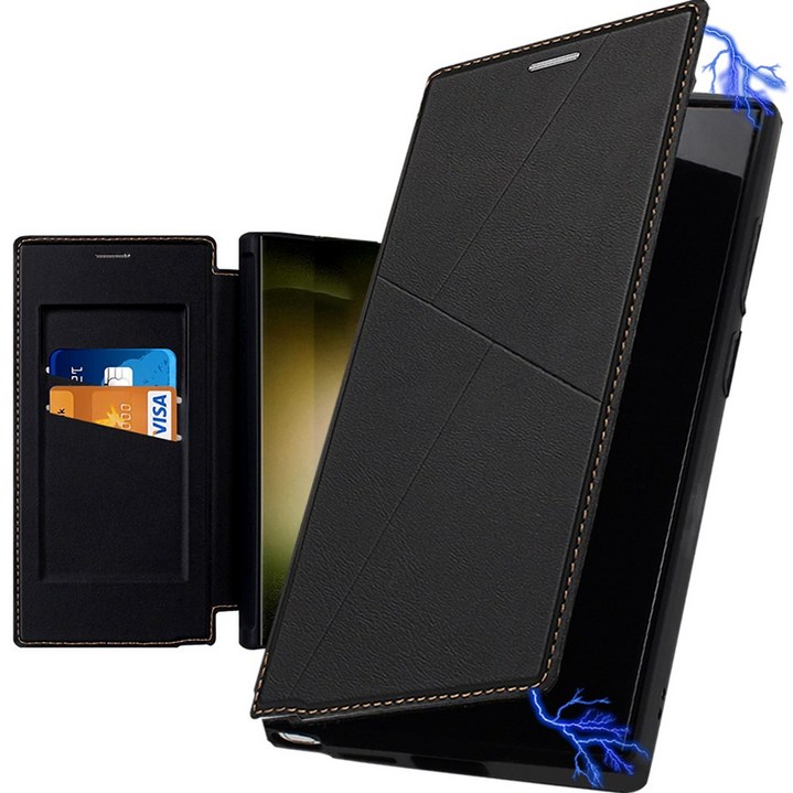 갤럭시 S25 울트라 s24ultra 마그네틱 PU가죽 레더카드 지갑 케이스