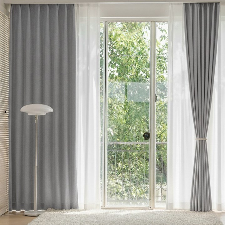 홈키안 고밀도 호텔식 암막커튼 99.9% 암막 커튼 인테리어 안방 거실 커튼