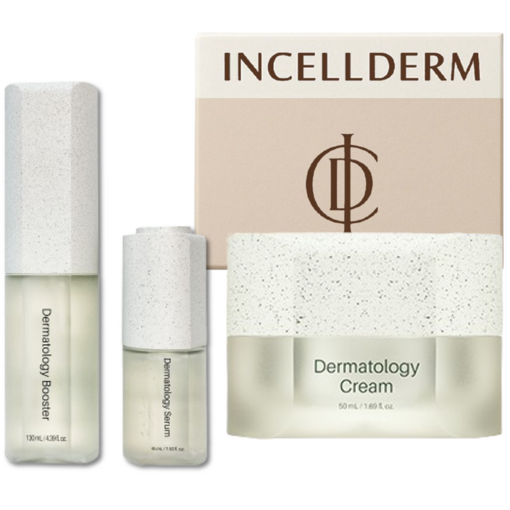 [비표제거 안했음! 정품 QR] 인셀덤 3종 (부스터+세럼+크림) 리뉴얼 바르는 필러 보습 탄력up 원빈화장품 INCELLDERM, 1개