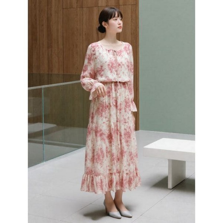 [백화점 정품] EnC 원피스 핑크 코쿤드로잉 ENOW31302J_P354783446