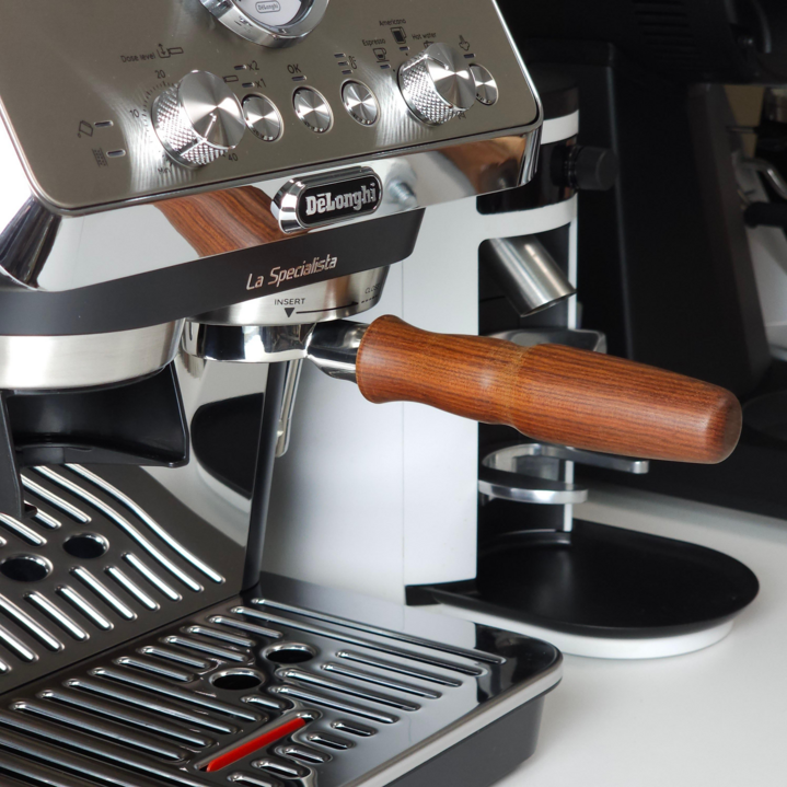 드롱기 라스페셜리스타 51mm 바텀리스 포터필터 아르떼 ec9335 9155 + 바스켓, 1세트, 로즈월넛(바스켓 포함)