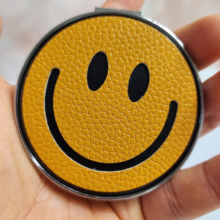 귀여운 스마일 휴대용 접이식 미니 손거울