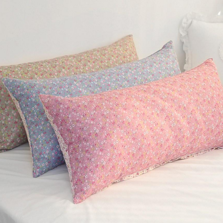 쉐리잔꽃 바디필로우, 등쿠션, 긴 베개, 롱쿠션,대쿠션 일자형 (솜포함), 핑크