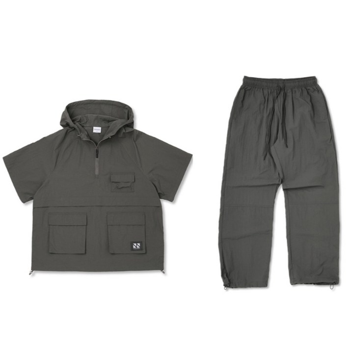 [피핀] 남녀공용 후디 아노락 긴바지 셋업 #CSOs-014-1