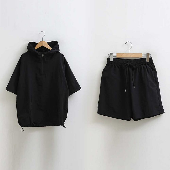 [피핀] 여성용 아노락 방수 후디 트레이닝 세트 #96302