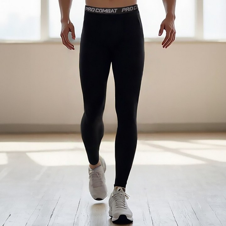 플로우 남자 스포츠 러닝 레깅스 타이즈 1+1