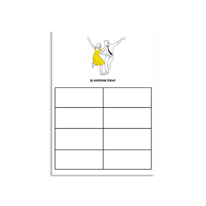 멜팅스튜디오 프리미엄 냉장고 자석 메모 화이트 보드 Lala Land