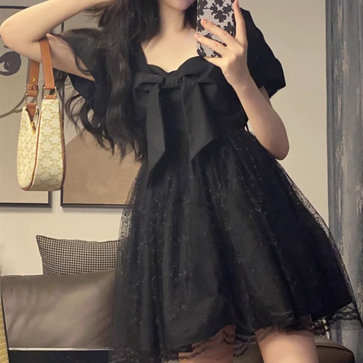 DM 빅리본 레이스 미니 원피스