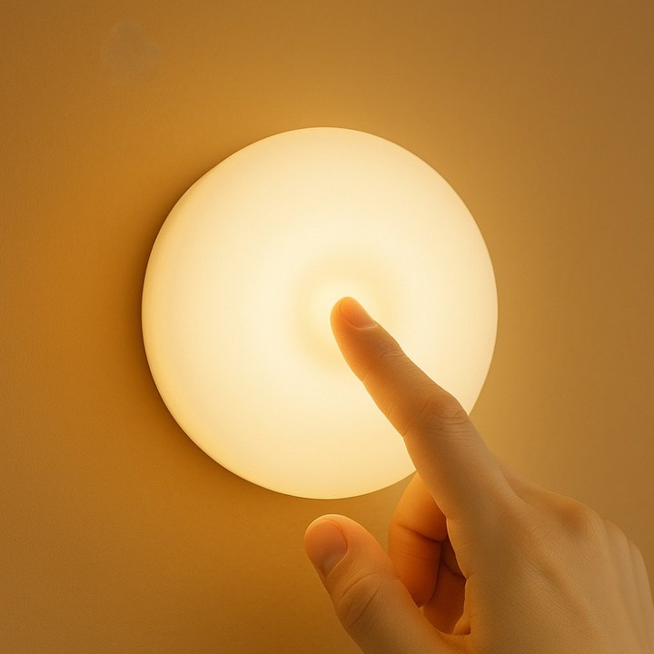 젠스테 무선 터치 USB 무드등, 웜옐로우전구색