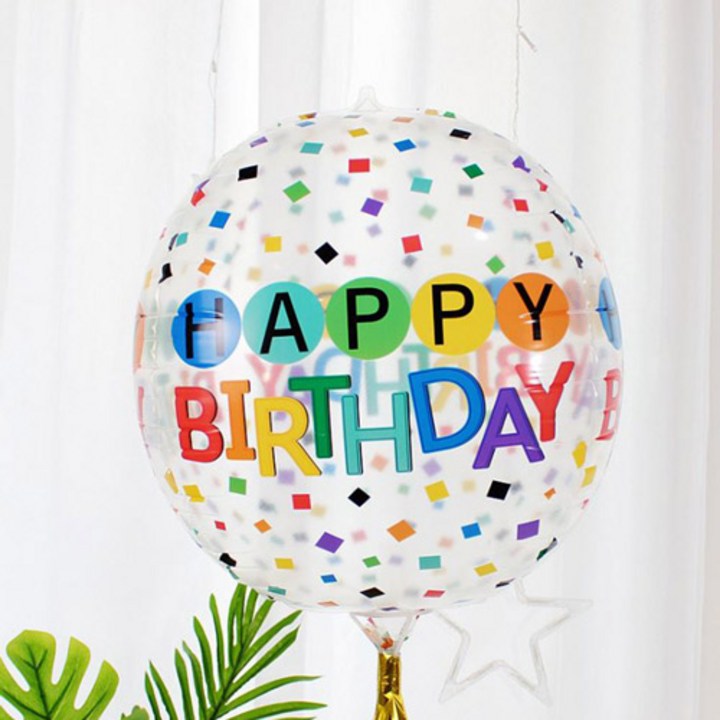 생일 옹브레 풍선 홈 파티 장식 데코 용품 축하 해피벌스데이