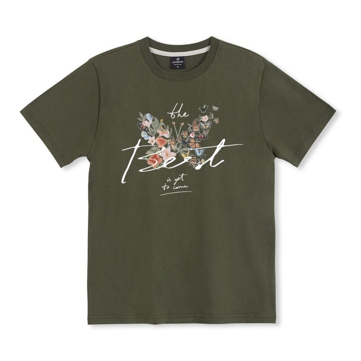 아스트로피 버터플라이 반팔 티셔츠  사계절 남녀공용 여름 빅사이즈 커플 단체 학생 나비
