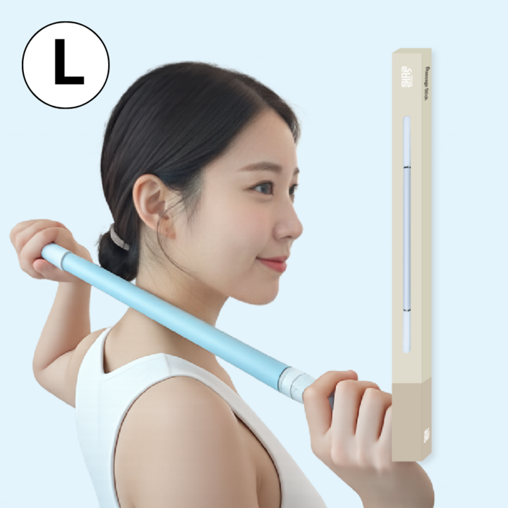 올바름 마사지스틱 종아리 승모근 마사지롤러, L, 1개