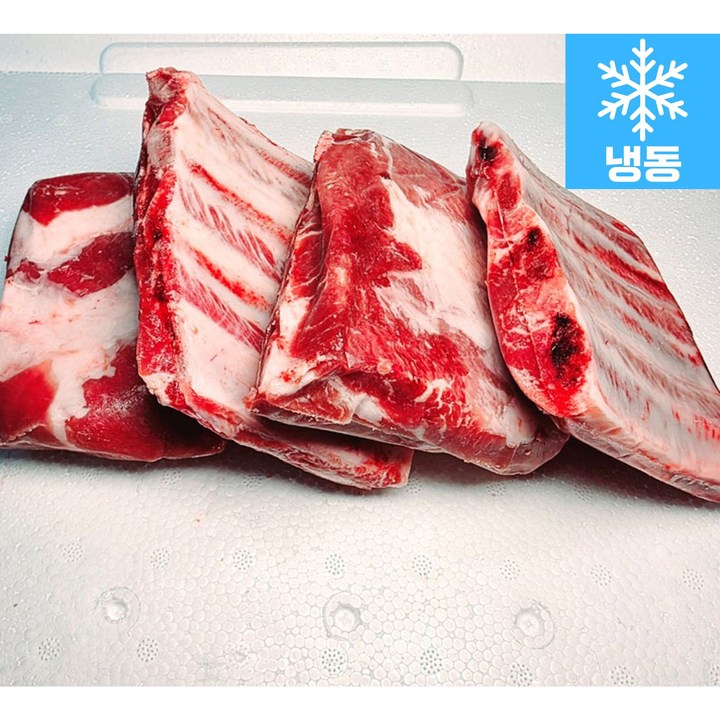 [행복미트] 돼지 앞갈비 돈갈비 쪽갈비 구이용 찜용 1kg+1kg, 총 2kg [당일발송], 2개, 1kg
