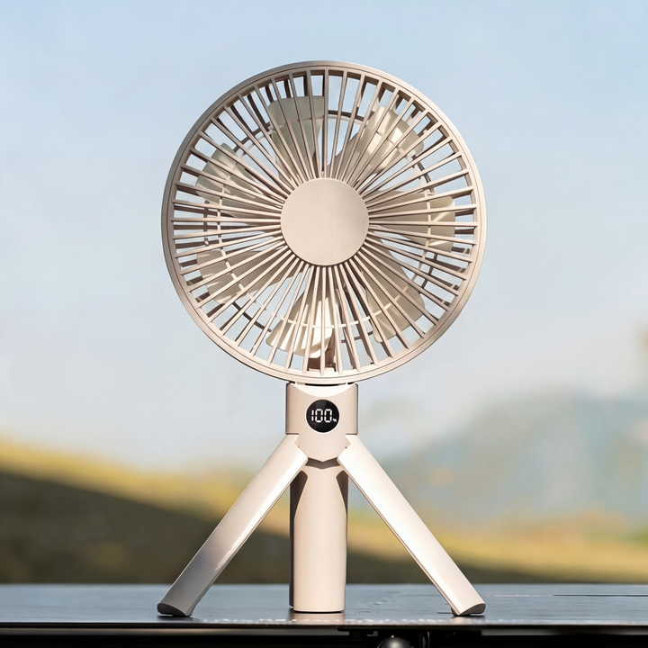 LINSHU 무선 접이식 캠핑 선풍기 무소음 강한 바람량
