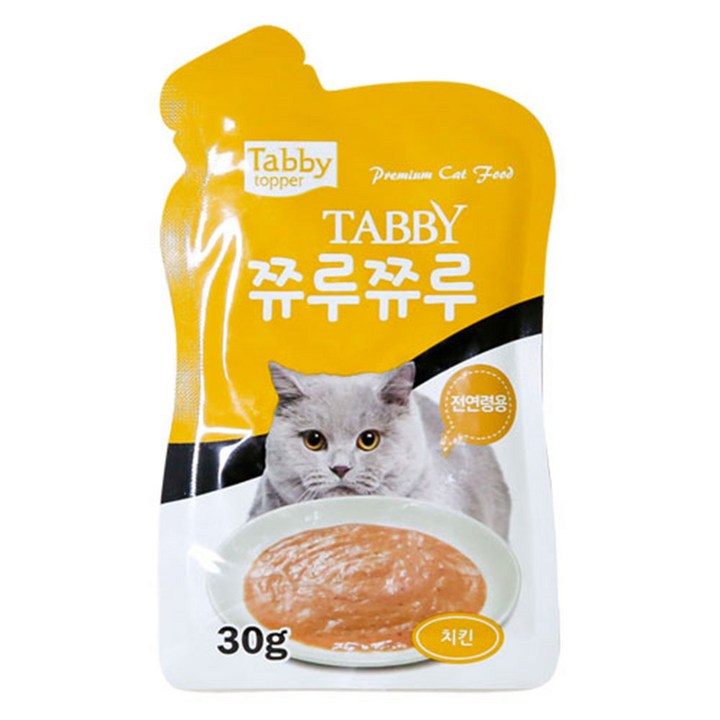 테비 쮸루쮸루 치킨 30g x 12p x 4개 묶음