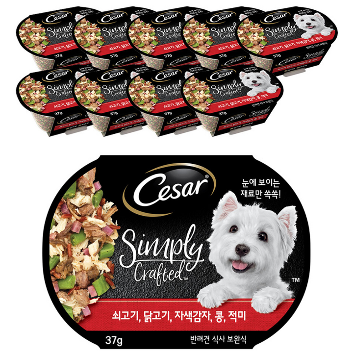 시저 1세 이상 강아지 심플리 크래프티드 습식사료