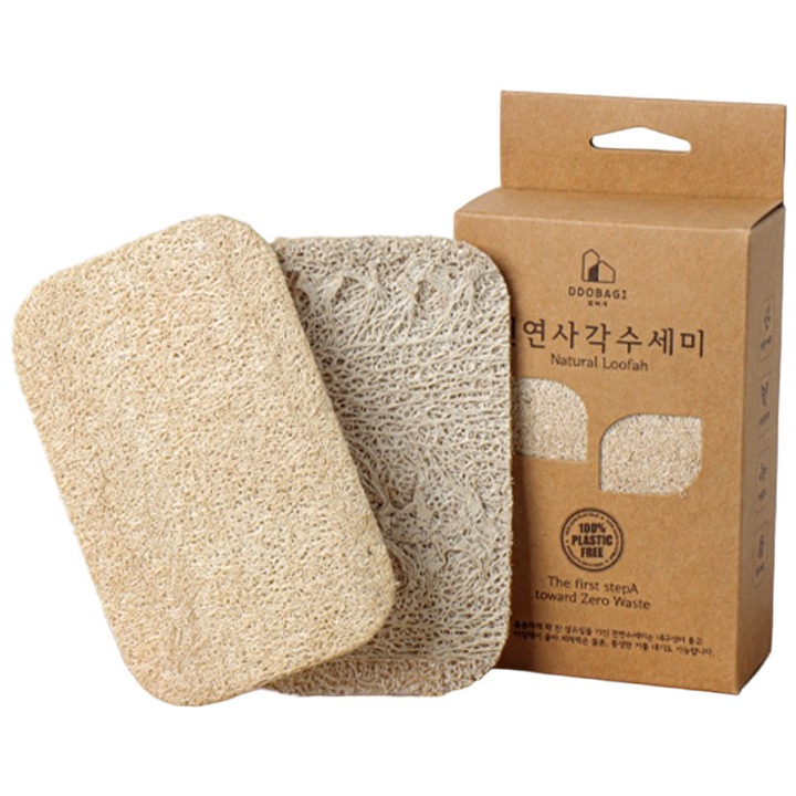 옵티머스 사각 천연수세미 제로웨이스트 주방 설거지, 6개, 10개입