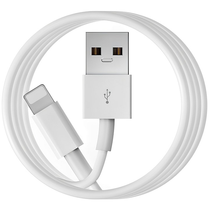 아이폰 8핀 고속충전 라이트닝 케이블, 1개, 1m, 화이트