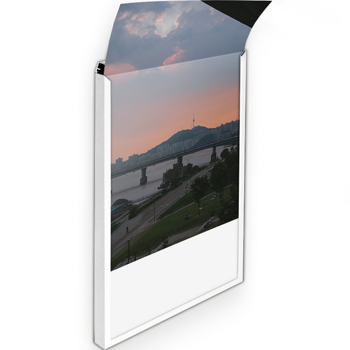 서프푸 인테리어 액자 프레임, 화이트, 1개