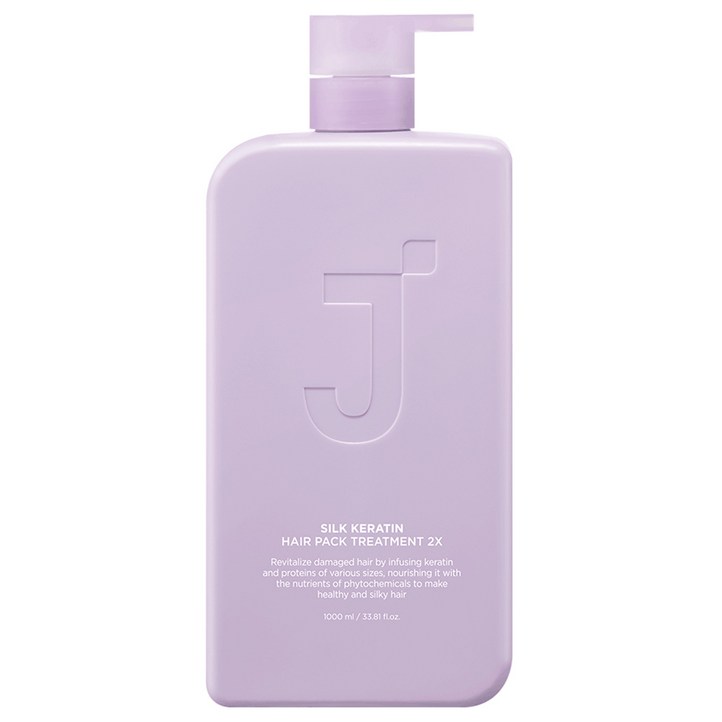 제이숲 실크 케라틴 2X 트리트먼트 헤어팩, 1L, 1개